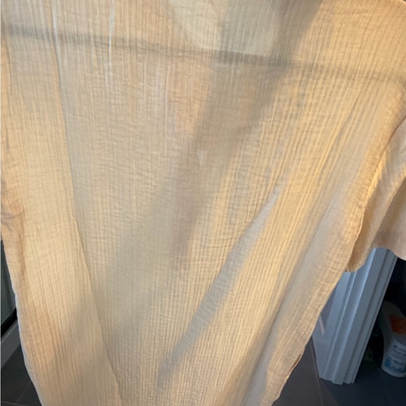 Anine Bing Satin Cream Lightweight Midi Dress - Picture 6 of 6